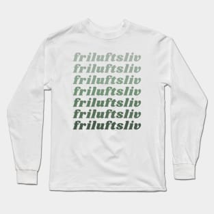 Friluftsliv in Green Long Sleeve T-Shirt